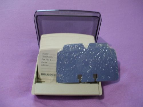 Rolodex Phone and Business Card File Open Tray New with Blank Cards And Index