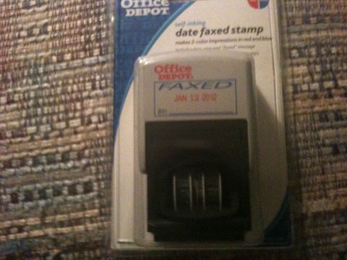 Self-Inking Date FAXED With Extra Pad NEW