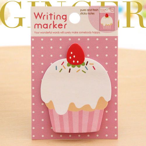 Cupcake Sticker Post It Bookmark Mark Index Tab Memo Notepad Sticky Notes AB01