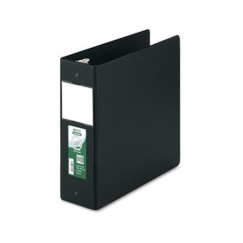Clean touch antimicrobial locking round ring binder, 11 x 8-1/2, 4&#034; cap, black for sale