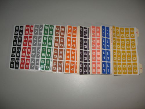 Smead Numeric Color Code Label Assortment/4000 Labels In Box 0-9