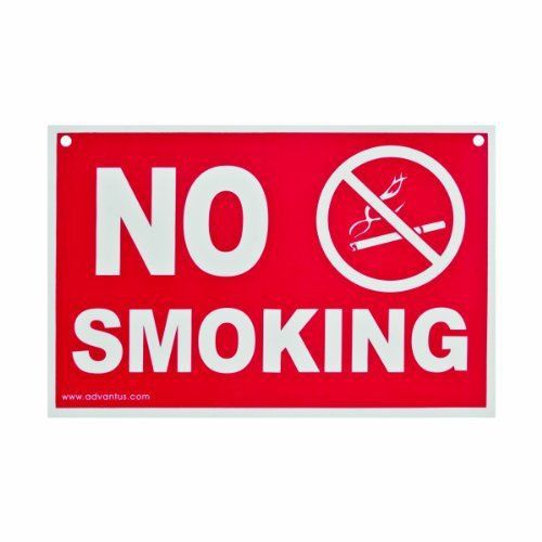 Advantus No Smoking Wall Sign - &#034;no Smoking&#034; Preprinted - 8&#034; Width12&#034; (avt83639)