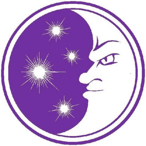 30 Custom Purple Moon Art Personalized Address Labels