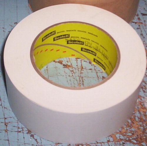 Genuine 3m scotch brand 256 white paper tape,2&#034; x 60 yd -new-bin-free shipping for sale