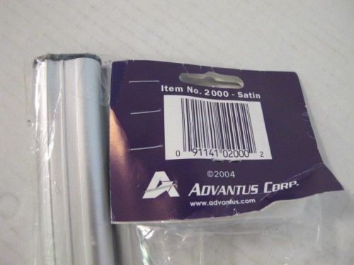 Advantus 2000 24&#034; personal size grip a strip display rail shelving  alum satin for sale