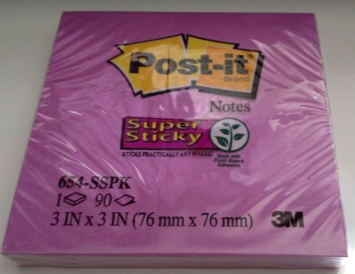Post-it super sticky note 90 count purple
