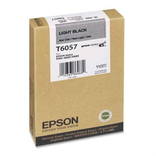 EPSON - ACCESSORIES T605700 LIGHT BLACK INK CARTRIDGE 110ML