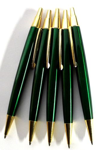 30 Retractable Ball Point Pen Ballpoint Glossy Black Oval Metallic Body Pens !
