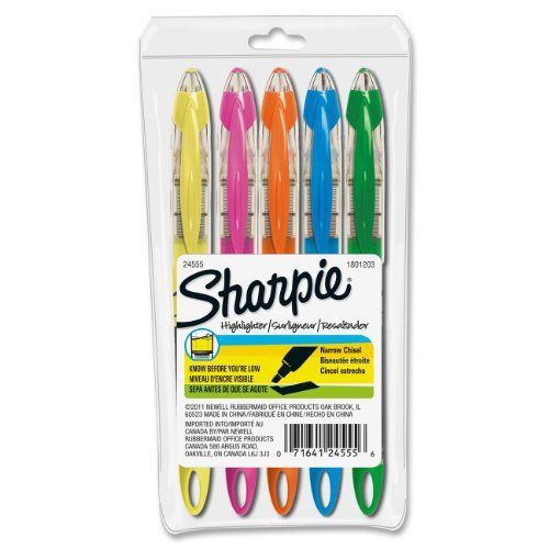 Sharpie Pen-style Liquid Highlighters - Narrow Marker Point Type - (24555)