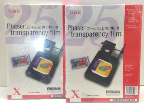 Xerox Phaser 25 Series Premium Transparency Film - Lot of 2 NIP - 50 Sheets Each
