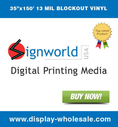 13 mil blockout double sided banner - 35&#034; x 150&#039; ( roland mimaki mutoh ) for sale