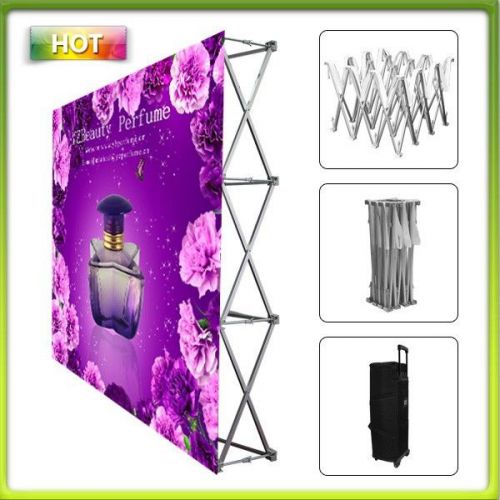 10&#039; Pop Up Tension Fabric Trade Show Display Booth Stand with graphic printing