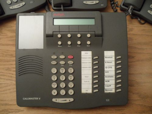 Lot of x13 avaya callmaster v / 607c1 digital business phones w/ stands (plus) for sale