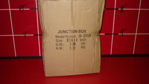 BUD INDUSTRIES JB-3956 STEEL JUNCTION BOX WITH KNOCKOUTS * FREE SHIPPING *