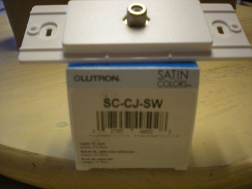 Lutron Satin Colors SC-CJ-SW Cable TV Jack (Snow)