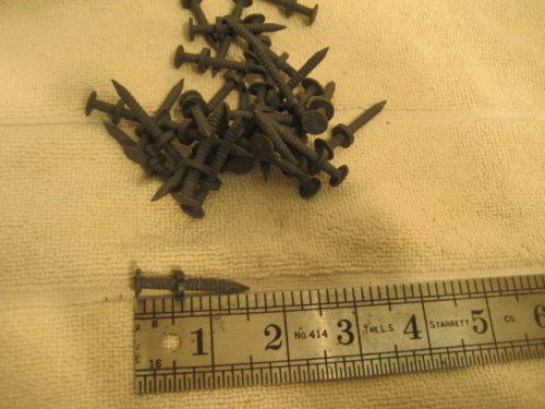 METAL ROOFING RING SHANK NAILS 1 1/2&#034; WITH RUBBER WASHER - 50 LBS - CHARCOAL