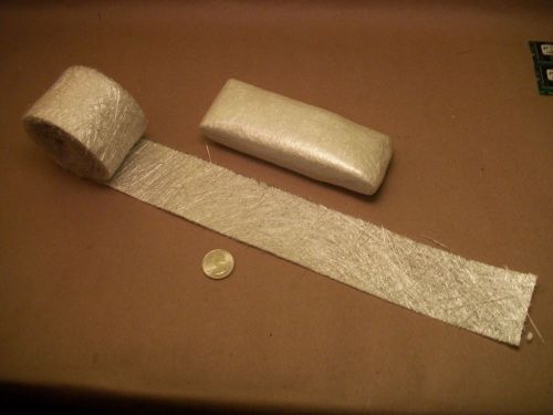 Fiberglass chopped strand mat 1.5oz 2in wide 20ft long roll free shipping! $4.98 for sale