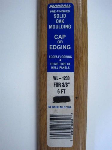 Oak Moulding Threshold End Cap Edging Flooring Wall Trim WL-1230 6&#039; x 3/8&#034; x 2&#034;