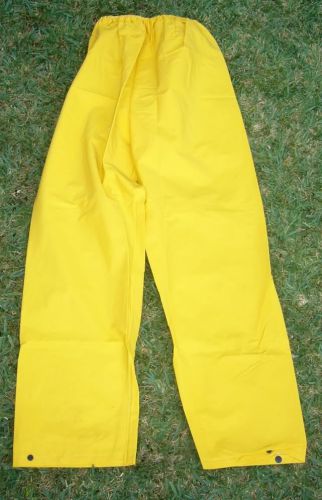 MSA Yellow PVC Trousers Wet Weather Waterproof Pants XXXL 3XL