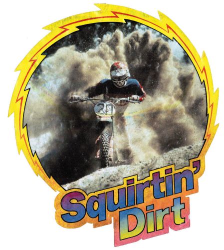 Squirtin Dirt&#034; Vintage 70&#039;s Roach T-Shirt Transfer Squirting BMX Motocross