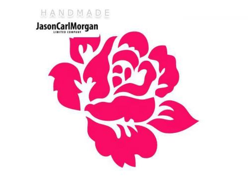 JCM® Iron On Applique Decal, English Rose Neon Pink