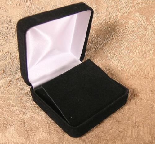 12 new black velvet jewelry boxes medium size multi-use - pendants earrings pins for sale
