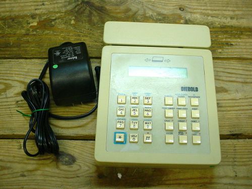 Vintage Dielbold Turbo Credit card reader terminal w/ power supply