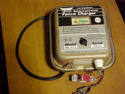 *PARMAK* Model MAG.12 U.O.12 Volt Battery Powered Fence Charger-30 Mile Range