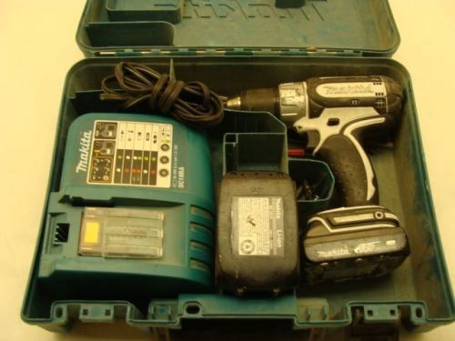 MAKITA BDF452 WITH CHARGER AND CASE USED