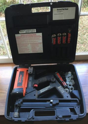 RAMSET RED HEAD MODEL TF1100 FASTENING TOOL &amp; CASE - DRYWALL TRACK W/NAILS &amp;19MM