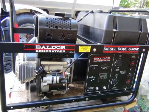 Baldor industrial diesel generator dg6e 6000 watt - local pick-up for sale