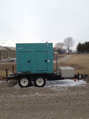 Cummins 50kw diesel trailer mounted generator single phase sound proof low price for sale