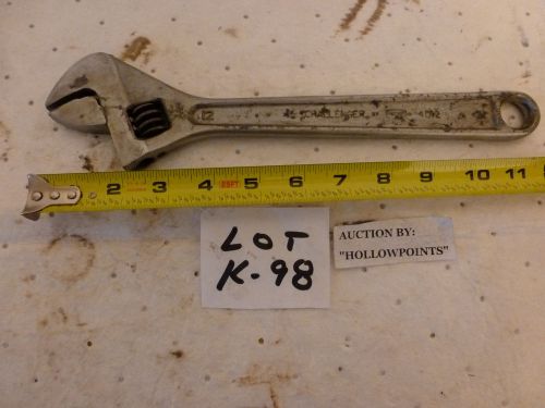 Challenger by proto 4012 tool 12&#034; adjustable  crescent wrench 4 farm truck use for sale