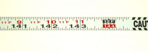 Metal adhesive backed ruler - 1/2 inch wide x 12 feet long - left - fractional for sale