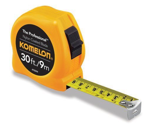 Komelon 4930IM The Professional 30-Foot Inch/Metric Scale Power Tape  Yellow