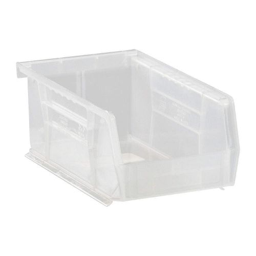 Hang and Stack Bin, 7-3/8 In L, Clear QUS220CL