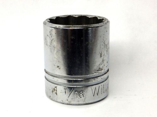 Williams 1/2&#034; drive 1-1/16&#034; 12-point shallow socket st-1234 for sale