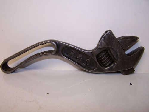 RARE VINTAGE ADJUSTABLE WRENCH 8&#034;  B &amp; C - NICE CONDITION