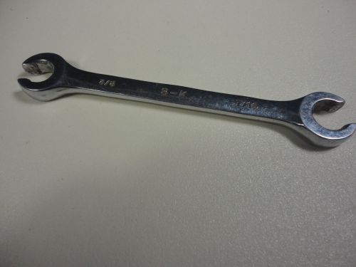 S-K Nut Wrench USA Forged F-1214 Open Ended 7/16 and 3/8
