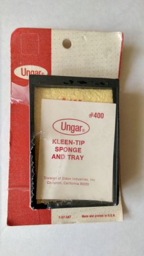UNGAR 400 Kleen-Tip Sponge And Tray  Soldering Desoldering Iron System &#034;NOS&#034;