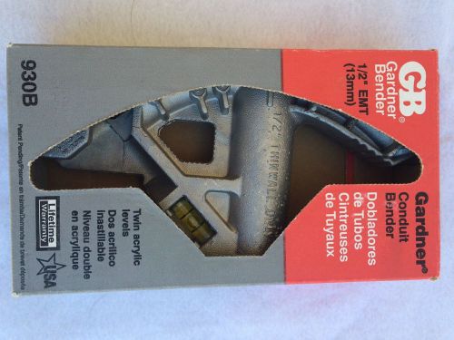 GARDNER CONDUIT HAND BENDER 1/2&#034; WITHOUT HANDLE MADE IN USA NEW