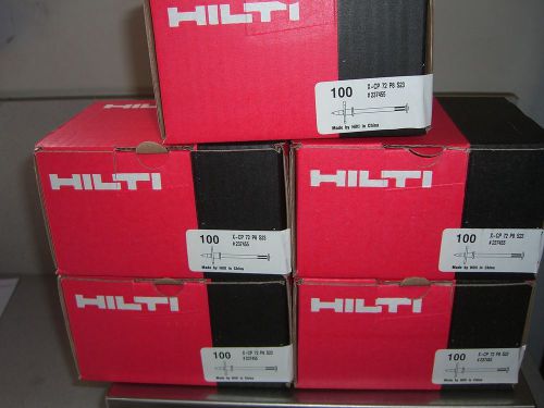 HILTI 3&#034; GALVANIZED DRIVE PIN WITH WASHER 500 PCS. NIB RATED FOR ACQ LUMBER NR!!