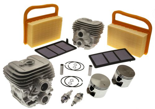 2 x cylinder head liner pot / piston air filters,plug fit stihl ts410 ts420 for sale