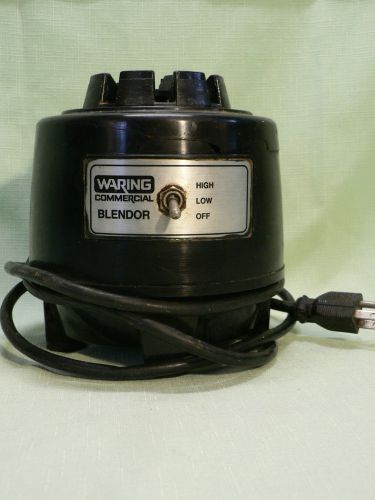 Waring Commercial Countertop Blendor Base 2-Speed Corded Black Functions!