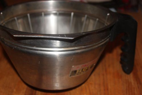 Bunn large filter/ funnel stainless steel basket for satellite  coffee maker for sale