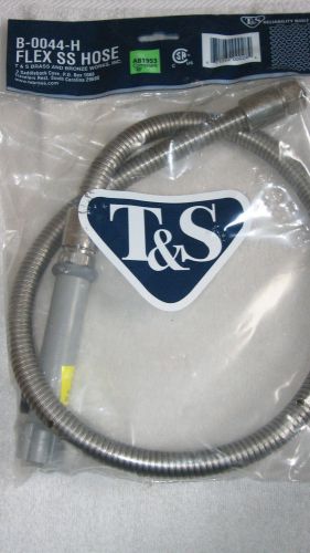T+S Brass 44&#034; Flex SS Pre-rinse replacement hose -NEW*B-0044-H