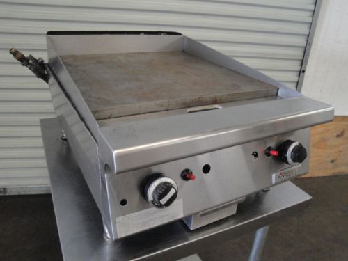 Garland 24&#034; natural gas griddle with thermostat controls. for sale