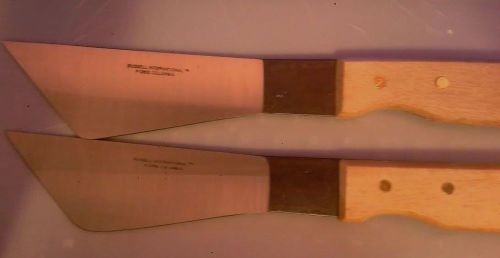 (2) lettuce/produce field knives. dexter russell #p12850. hardwood handle. for sale