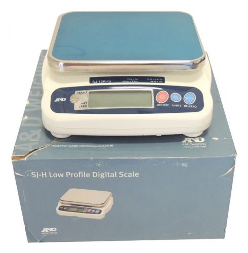 NEW A&amp;D SJ-12KHS Weighing Digital Scale Balance 26 LB 4-Weight Modes / Warranty