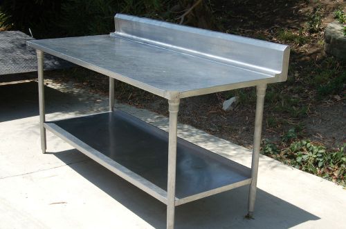 Stainless steel prep table kitchen restaurant laboratory lab + lower shelf  ss for sale